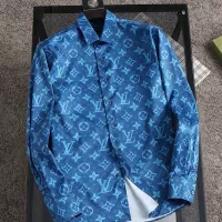 Cheap Louis Vuitton LV Shirts Long Sleeved For Men #1343590 Replica Wholesale [$52.00 USD] [ITEM#1343590] on Replica Louis Vuitton LV Shirts