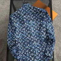 Cheap Louis Vuitton LV Shirts Long Sleeved For Men #1343593 Replica Wholesale [$52.00 USD] [ITEM#1343593] on Replica Louis Vuitton LV Shirts