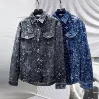 Cheap Louis Vuitton LV Jackets Long Sleeved For Men #1343637 Replica Wholesale [$64.00 USD] [ITEM#1343637] on Replica Louis Vuitton LV Jackets
