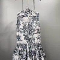 Cheap Christian Dior Dresses Sleeveless For Women #1343996 Replica Wholesale [$102.00 USD] [ITEM#1343996] on Replica Christian Dior Dresses