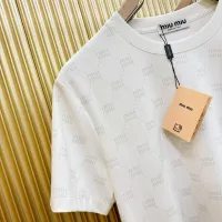 Cheap MIU MIU T-Shirts Short Sleeved For Men #1346380 Replica Wholesale [$80.00 USD] [ITEM#1346380] on Replica MIU MIU T-Shirts