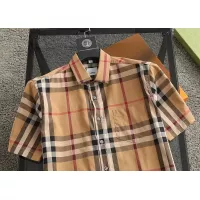 Cheap Burberry Shirts Short Sleeved For Men #1346603 Replica Wholesale [$39.00 USD] [ITEM#1346603] on Replica Burberry Shirts