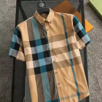 Cheap Burberry Shirts Short Sleeved For Men #1346615 Replica Wholesale [$36.00 USD] [ITEM#1346615] on Replica Burberry Shirts