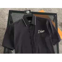 Cheap Christian Dior Shirts Short Sleeved For Men #1346643 Replica Wholesale [$38.00 USD] [ITEM#1346643] on Replica Christian Dior Shirts
