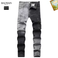 Cheap Balmain Jeans For Men #1346766 Replica Wholesale [$48.00 USD] [ITEM#1346766] on Replica Balmain Jeans