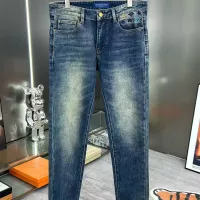Cheap Louis Vuitton LV Jeans For Men #1346805 Replica Wholesale [$56.00 USD] [ITEM#1346805] on Replica Louis Vuitton LV Jeans