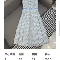 Cheap Christian Dior Dresses Sleeveless For Women #1347436 Replica Wholesale [$105.00 USD] [ITEM#1347436] on Replica Christian Dior Dresses