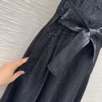 Cheap Fendi Dresses Short Sleeved For Women #1347437 Replica Wholesale [$80.00 USD] [ITEM#1347437] on Replica Fendi Dresses