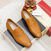 Cheap Salvatore Ferragamo Leather Shoes For Men #1347523 Replica Wholesale [$108.00 USD] [ITEM#1347523] on Replica Salvatore Ferragamo Leather Shoes