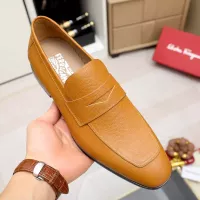 Cheap Salvatore Ferragamo Leather Shoes For Men #1347523 Replica Wholesale [$108.00 USD] [ITEM#1347523] on Replica Salvatore Ferragamo Leather Shoes