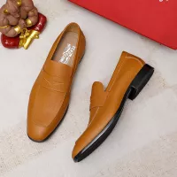 Cheap Salvatore Ferragamo Leather Shoes For Men #1347523 Replica Wholesale [$108.00 USD] [ITEM#1347523] on Replica Salvatore Ferragamo Leather Shoes