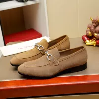Cheap Salvatore Ferragamo Leather Shoes For Men #1347529 Replica Wholesale [$108.00 USD] [ITEM#1347529] on Replica Salvatore Ferragamo Leather Shoes