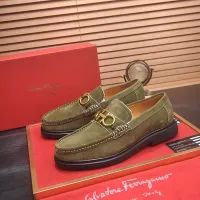 Cheap Salvatore Ferragamo Leather Shoes For Men #1347967 Replica Wholesale [$85.00 USD] [ITEM#1347967] on Replica Salvatore Ferragamo Leather Shoes