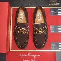 Cheap Salvatore Ferragamo Leather Shoes For Men #1347968 Replica Wholesale [$85.00 USD] [ITEM#1347968] on Replica Salvatore Ferragamo Leather Shoes