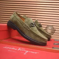 Cheap Salvatore Ferragamo Leather Shoes For Men #1347970 Replica Wholesale [$85.00 USD] [ITEM#1347970] on Replica Salvatore Ferragamo Leather Shoes
