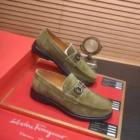 Cheap Salvatore Ferragamo Leather Shoes For Men #1347970 Replica Wholesale [$85.00 USD] [ITEM#1347970] on Replica Salvatore Ferragamo Leather Shoes
