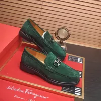 Cheap Salvatore Ferragamo Leather Shoes For Men #1347971 Replica Wholesale [$85.00 USD] [ITEM#1347971] on Replica Salvatore Ferragamo Leather Shoes