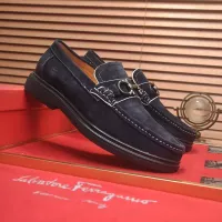 Cheap Salvatore Ferragamo Leather Shoes For Men #1347973 Replica Wholesale [$85.00 USD] [ITEM#1347973] on Replica Salvatore Ferragamo Leather Shoes