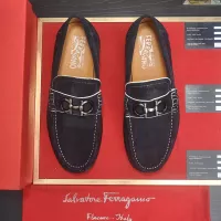 Cheap Salvatore Ferragamo Leather Shoes For Men #1347973 Replica Wholesale [$85.00 USD] [ITEM#1347973] on Replica Salvatore Ferragamo Leather Shoes