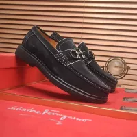 Cheap Salvatore Ferragamo Leather Shoes For Men #1347974 Replica Wholesale [$85.00 USD] [ITEM#1347974] on Replica Salvatore Ferragamo Leather Shoes