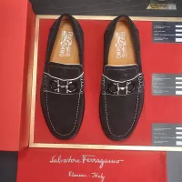 Cheap Salvatore Ferragamo Leather Shoes For Men #1347974 Replica Wholesale [$85.00 USD] [ITEM#1347974] on Replica Salvatore Ferragamo Leather Shoes