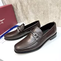 Cheap Salvatore Ferragamo Leather Shoes For Men #1347983 Replica Wholesale [$160.00 USD] [ITEM#1347983] on Replica Salvatore Ferragamo Leather Shoes