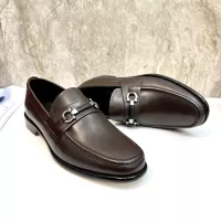 Cheap Salvatore Ferragamo Leather Shoes For Men #1347983 Replica Wholesale [$160.00 USD] [ITEM#1347983] on Replica Salvatore Ferragamo Leather Shoes