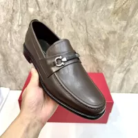 Cheap Salvatore Ferragamo Leather Shoes For Men #1347983 Replica Wholesale [$160.00 USD] [ITEM#1347983] on Replica Salvatore Ferragamo Leather Shoes