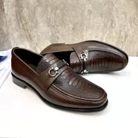 Cheap Salvatore Ferragamo Leather Shoes For Men #1347985 Replica Wholesale [$160.00 USD] [ITEM#1347985] on Replica Salvatore Ferragamo Leather Shoes