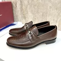 Cheap Salvatore Ferragamo Leather Shoes For Men #1347985 Replica Wholesale [$160.00 USD] [ITEM#1347985] on Replica Salvatore Ferragamo Leather Shoes