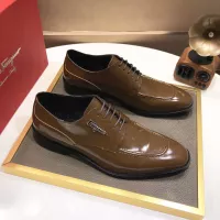 Cheap Salvatore Ferragamo Leather Shoes For Men #1348006 Replica Wholesale [$92.00 USD] [ITEM#1348006] on Replica Salvatore Ferragamo Leather Shoes