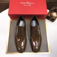Cheap Salvatore Ferragamo Leather Shoes For Men #1348006 Replica Wholesale [$92.00 USD] [ITEM#1348006] on Replica Salvatore Ferragamo Leather Shoes