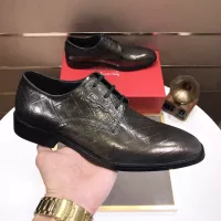 Cheap Salvatore Ferragamo Leather Shoes For Men #1348008 Replica Wholesale [$92.00 USD] [ITEM#1348008] on Replica Salvatore Ferragamo Leather Shoes