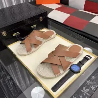 Cheap Hermes Slippers For Men #1348350 Replica Wholesale [$64.00 USD] [ITEM#1348350] on Replica Hermes Slippers