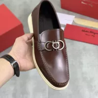 Cheap Salvatore Ferragamo Leather Shoes For Men #1348367 Replica Wholesale [$105.00 USD] [ITEM#1348367] on Replica Salvatore Ferragamo Leather Shoes