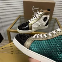 Cheap Christian Louboutin High Top Shoes For Men #1348431 Replica Wholesale [$98.00 USD] [ITEM#1348431] on Replica Christian Louboutin High Top Shoes