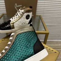 Cheap Christian Louboutin High Top Shoes For Men #1348431 Replica Wholesale [$98.00 USD] [ITEM#1348431] on Replica Christian Louboutin High Top Shoes
