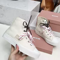 Cheap MIU MIU High Tops Shoes For Women #1348500 Replica Wholesale [$96.00 USD] [ITEM#1348500] on Replica MIU MIU High Tops Shoes