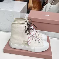 Cheap MIU MIU High Tops Shoes For Women #1348500 Replica Wholesale [$96.00 USD] [ITEM#1348500] on Replica MIU MIU High Tops Shoes
