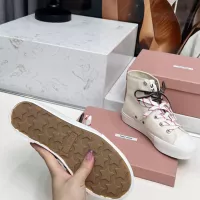 Cheap MIU MIU High Tops Shoes For Women #1348500 Replica Wholesale [$96.00 USD] [ITEM#1348500] on Replica MIU MIU High Tops Shoes