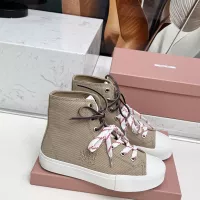 Cheap MIU MIU High Tops Shoes For Women #1348501 Replica Wholesale [$96.00 USD] [ITEM#1348501] on Replica MIU MIU High Tops Shoes