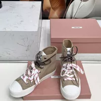 Cheap MIU MIU High Tops Shoes For Women #1348501 Replica Wholesale [$96.00 USD] [ITEM#1348501] on Replica MIU MIU High Tops Shoes