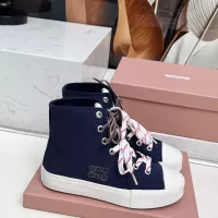 Cheap MIU MIU High Tops Shoes For Women #1348502 Replica Wholesale [$96.00 USD] [ITEM#1348502] on Replica MIU MIU High Tops Shoes