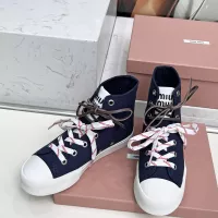 Cheap MIU MIU High Tops Shoes For Women #1348502 Replica Wholesale [$96.00 USD] [ITEM#1348502] on Replica MIU MIU High Tops Shoes