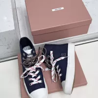 Cheap MIU MIU High Tops Shoes For Women #1348502 Replica Wholesale [$96.00 USD] [ITEM#1348502] on Replica MIU MIU High Tops Shoes