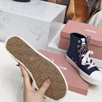 Cheap MIU MIU High Tops Shoes For Women #1348502 Replica Wholesale [$96.00 USD] [ITEM#1348502] on Replica MIU MIU High Tops Shoes