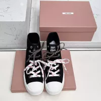 Cheap MIU MIU High Tops Shoes For Women #1348503 Replica Wholesale [$96.00 USD] [ITEM#1348503] on Replica MIU MIU High Tops Shoes