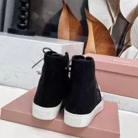 Cheap MIU MIU High Tops Shoes For Women #1348503 Replica Wholesale [$96.00 USD] [ITEM#1348503] on Replica MIU MIU High Tops Shoes