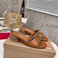 Cheap Christian Louboutin CL Slippers For Women #1348508 Replica Wholesale [$98.00 USD] [ITEM#1348508] on Replica Christian Louboutin CL Slippers