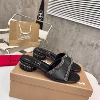 Cheap Christian Louboutin CL Slippers For Women #1348509 Replica Wholesale [$98.00 USD] [ITEM#1348509] on Replica Christian Louboutin CL Slippers